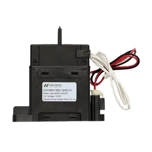 Contactor eléctrico HV 24V 48V DC 500A Relé DC de alto voltaje 1500VDC para vehículo eléctrico