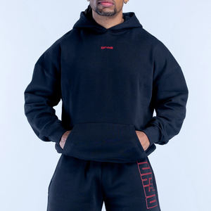 Felpe Oversize Personalizzate con Logo Grafico, Felpe Pesanti in Pile Confortevole, Felpe con Spalle Scese per Uomo - Product Image 2