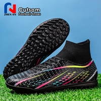 Chaussures de football professionnelles en gros TF respirantes, antichoc, durables, toutes surfaces, pour hommes et unisexe, entraînement, personnalisées ODM OEM