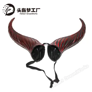 Halloween California Costume Headdress Devil Horns with Red Color