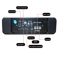 Bosstar Offre Spéciale 8 pouces subwoofer audio de voiture sous le siège mince woofer haut-parleur subwoofer SPL subwoofer de puissance active