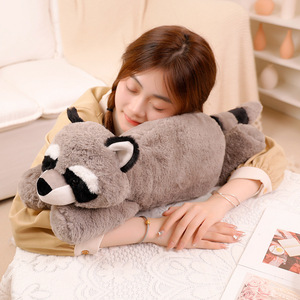 2024 INS Soft Puppy Animal Doll <strong>Lazy</strong> Puppy Raccoon Fox Tree Sloth Crocodile Doll Bed Girl Big Pillow for Baby Girl and <strong>Boy</strong> - Product Image 4