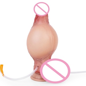 ORALSX Silicone <b>Realistic</b> <b>Dildo</b> with Inflatable and Squirting Function Female Masturbate Massage Wand <b>Realistic</b> Cock <b>Dildo</b> - Product Image 2