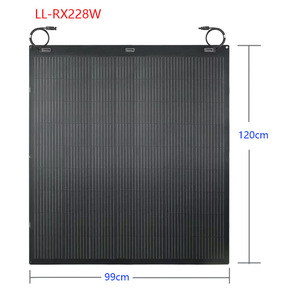 Kit de panneaux solaires flexibles LL-RX228W 228W à 25% d'efficacité 182mmx182mm - Chargeur hors réseau étanche IP66 <span class=keywords><strong>pour</strong></span> Marine, VR, Cabine, Van, Voiture - Product Image 5