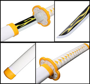 <span class=keywords><strong>Espada</strong></span> de Madera de Samurái de Anime para Cosplay Katana de Demon Slayer <span class=keywords><strong>Espada</strong></span> de Agatsuma <span class=keywords><strong>Zenitsu</strong></span> - Product Image 6
