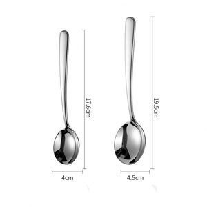 Cuchara Pequeña Redonda de Acero Inoxidable 304, Elegante y de Alta Estética, para Sopa, Gran Venta - Product Image 2