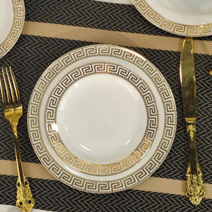 Service de table en porcelaine de luxe en os de Chine blanc, 10 pièces, assiettes et bols, vente en gros, pour cadeaux promotionnels - Product Image 6