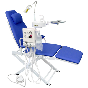 Poltrona Odontoiatrica Pieghevole Portatile con Luce LED e Sistema Turbina ad Aria - Product Image 1