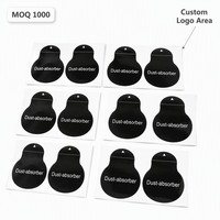 Pegatina para limpieza de pantalla LCD, eliminación de polvo, para teléfono inteligente, tableta, película protectora, accesorios de instalación, forma cuadrada