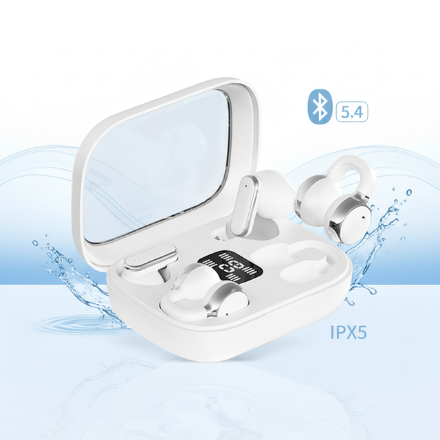 ENC No Noise Cancellation Wireless Earbuds for 5.4 JL Chipset LED Indicator 200mAh Battery Life Type-C IPX4 Waterproof