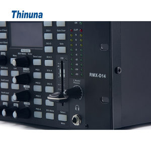 Thinuna RMX-D14 Console de mixage numérique 14 canaux en rack avec faders de 100 mm, interface d'enregistrement multipiste Dante/USB pour système AV - Product Image 2