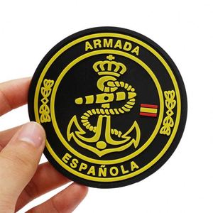 Patchs en silicone 3D personnalisés, thermocollants, gaufrés, drapeau américain, en PVC, avec logo, étiquette, velcro pour vêtements - Product Image 3