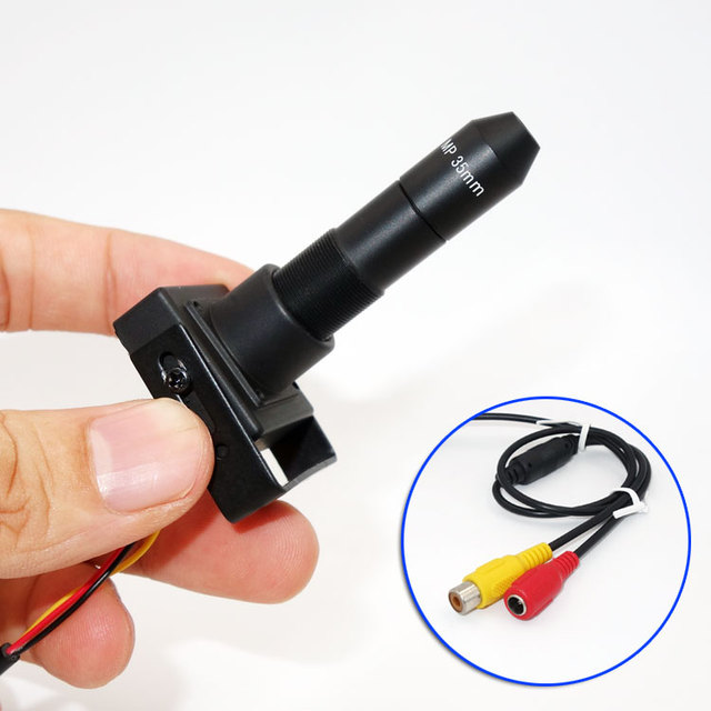 MP Pinhole Camera EFL 35mm 10 Degree HD CCTV Telephoto Industrial Inspection Home Security Mini Analog Signal Camera