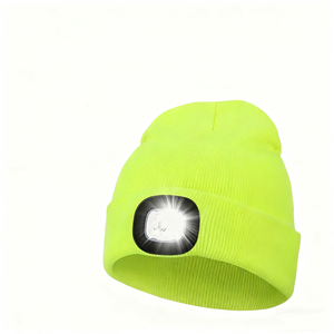 Bán buôn Unisex Led <span class=keywords><strong>Beanie</strong></span> <span class=keywords><strong>Hat</strong></span> với ánh sáng Led Đèn Pha cap mùa đông dệt kim đêm thắp sáng <span class=keywords><strong>hat</strong></span> Đèn pin ấm mùa đông <span class=keywords><strong>hat</strong></span> - Product Image 5