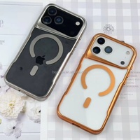 Housse Magnétique Matte Sports Design Mobile Phone Case pour iPhone 17 15 Pro Max 16 Plus-Antichoc Transparent Phone Cover