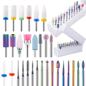 Gốm vonfram thép Nail đánh bóng thiết lập với thẳng loại lưỡi Sharp tip cho da chết loại bỏ nhựa xử lý công cụ làm đẹp - Product Image 1