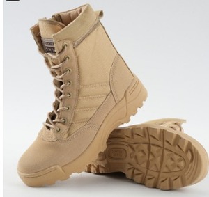 Scarponi da Allenamento per Uomo e <span class=keywords><strong>Donna</strong></span> per Campeggio Invernale ed Escursionismo, Scarpe Tattiche con Materiale in Gomma Resistente - Product Image 3