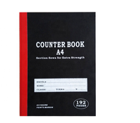 Carnet de comptoir cousu personnalisé en gros à couverture rigide 2 livres de comptoir Quire format A4 /A5