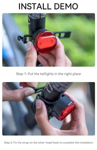 TWOOC bisiklet bisiklet arka işık USB bisiklet aksesuarları LED şarj edilebilir bisiklet kuyruk işık alarmı