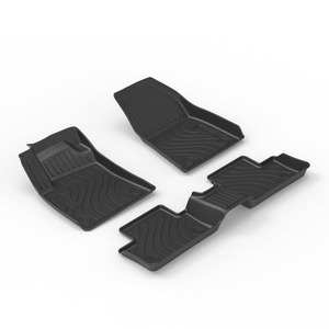 Impermeabile resistente e resistente, facile pulizia, tappetini per auto 3D TPE, copertura per tappetino da pavimento, per Renault <span class=keywords><strong>Clio</strong></span> 4/<span class=keywords><strong>Clio</strong></span>, 5 accessori - Product Image 4