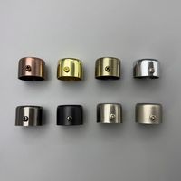Embouts de tringle à rideaux ronds modernes en fer robuste de 25 mm/28 mm pour salon