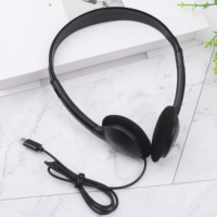 Headphone Berkabel Youngrun Y857 Jack 3.5mm Ringan di Atas Telinga untuk Sekolah, Kelas, Anak-anak, Pesawat, Headphone Sekali Pakai