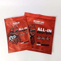 Sachet Doypack Personnalisé Imprimé Numérique avec Fenêtre Transparente et Fermeture Éclair, Scellable à Chaud, pour Emballage de Protéines en Poudre, Sucre, Noix et Aliments