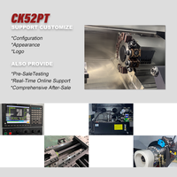 Torno Fresador CNC CK52PT, 700mm de Diámetro de Torneado, Torreta BMT55 de 12 Posiciones, Barra de 51mm, 11kW SYNTEC HIWIN/PMI, para Torneado y Fresado de Alta Resistencia