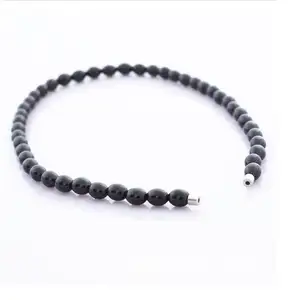 Natural Black Tourmaline Stone Necklace bracelet Birthstone Of October Lucky Stone For Cancer Libra And Sagittarius