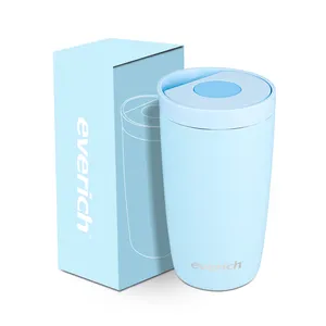 Custom 350ml Thermal Coffee Mug Vacuum Insulated Cups Stainless Steel Thermal With Push Button