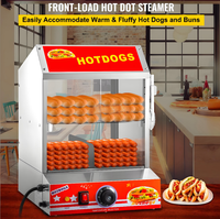 Chauffe-pain à hot-dogs automatique commercial, processeur alimentaire efficace pour les restaurants, les hôtels, les magasins d'alimentation - Machine à grignoter en parfait état