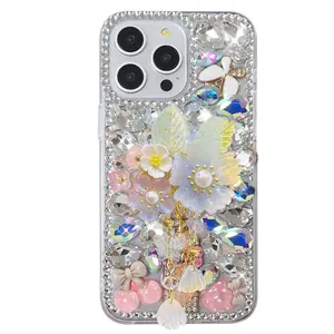 New Popular Luxury Bling Diamond Glitter Mobile Phone Case Diamond phone case for iPhone 15 14 13 12 11