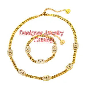 Women Luxury Letters CC GG V D Jewelry Designer Famous Brands Wholesale Earrings Necklace Jewelry