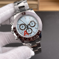 Montre mécanique pour homme, mouvement chronographe 4131, dernière version 2026, article de luxe tendance, acier inoxydable 904, bracelet en caoutchouc.