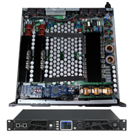 Amplificateur de subwoofer 2 canaux SiC classe D avec DSP 4200W, amplificateur de subwoofer professionnel / amplificateur numérique