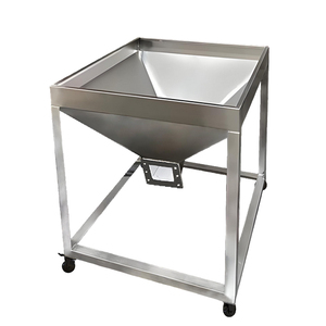 Tùy chỉnh công nghiệp thép không gỉ 304 316L di chuyển hình nón dưới vuông bột lưu trữ Tank Phễu tấm kim loại chế tạo - Product Image 1