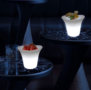 Seau à glace en plastique lumineux à LED personnalisable en gros pour bar à domicile, fête, mariage, événement, refroidisseur de vin décoratif à LED pour usage hôtelier - Product Image 3