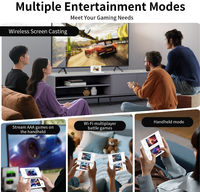 Console de jeu vidéo portable à écran double IPS HD de 4,0 pouces, nouvelle conception, vente chaude, RG DS, batterie de 4000 mAh, 3+32 Go, microphone intégré
