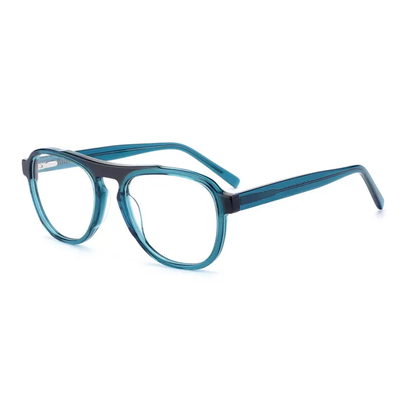 Óculos unissex de alta qualidade com armação grande, óculos de acetato de luxo personalizados para homens, armação óptica, 2024