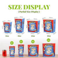 Boîte à popcorn en papier pliable de haute qualité, écologique, personnalisable avec logo et taille, pour emporter, de la marque ZJPACK