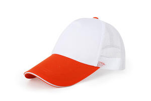 Cappellino da baseball in rete personalizzabile con logo stampato per uomo, modello sportivo casual a 5 visiere - Product Image 4
