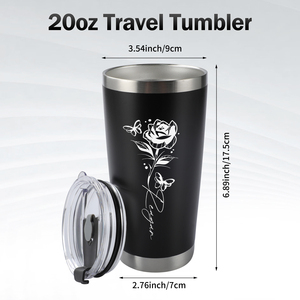 Vaso de Viaje Personalizado de Acero Inoxidable de 20 oz - Taza de Café Aislada con Logotipo/Grabado Personalizado, Taza de Vacío de Doble Pared Libre de BPA - Product Image 2
