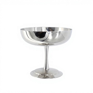 Duurzame essentiële accessoire van hoge kwaliteit, moderne gepatroneerde schaal, ijsbeker, roestvrijstalen kelk, wijnglas met hoge voet - Product Image 4