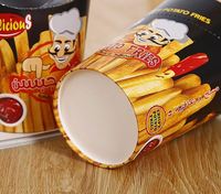 Gobelets en papier jetables de haute qualité pour frites françaises