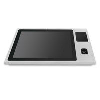 PC industrial todo en uno con panel de pantalla táctil de 15 pulgadas con cámara de lector RFID de impresora de dedo