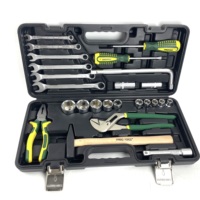 Clé à douille 25 pièces, kit d'outils de clé à molette, ensemble d'outils de clé à douille de réparation automatique