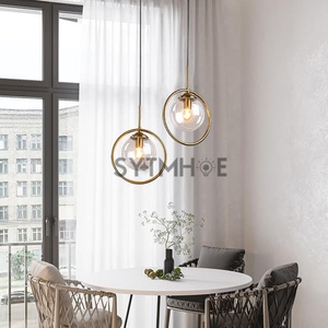 Lampada <span class=keywords><strong>a</strong></span> <span class=keywords><strong>Sospensione</strong></span> Nordica per <span class=keywords><strong>Camera</strong></span> <span class=keywords><strong>da</strong></span> <span class=keywords><strong>Letto</strong></span> e Ristorante, Luce Trasparente Ambrata Grigia per Isola Cucina in Vetro con Cavo <span class=keywords><strong>da</strong></span> 1,5 Metri - Product Image 5