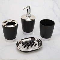 Offre Spéciale : Accessoires de Salle de Bain en Plastique Noir – Solution Complète Moderne et Durable pour Hôtels et Résidences