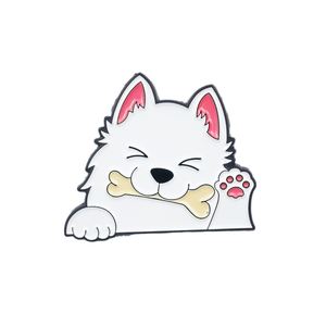 Benutzer definierte niedliche Hund Emaille Pin Cartoon Haustier Brosche mit Zunge heraus Design für Rucksack Jacke Hut Paar Zubehör Metall Abzeichen - Product Image 6