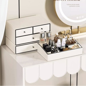 Frins <span class=keywords><strong>Organizzatore</strong></span> in Pelle per Pettini, Custodia per Cosmetici e Prodotti per la Cura della Pelle, Scatola con Cassetti per Scrivania - Product Image 6